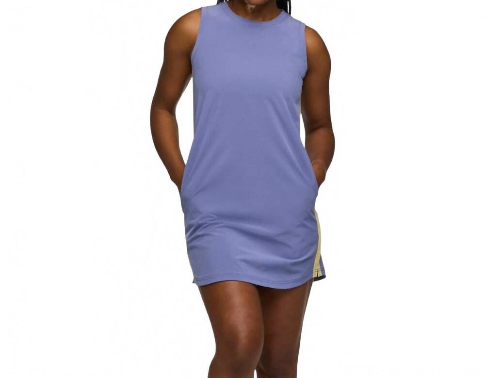 NEW COTOPAXI cambio mini dress in blue smoke